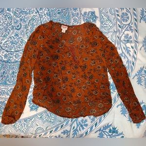 Mossimo Supply Co Boho Sunflower Top